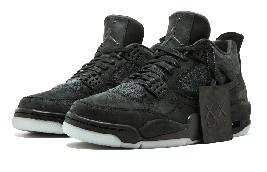 AIR JORDAN 4 RETRO KAWS BLACK FIT in Sneakers